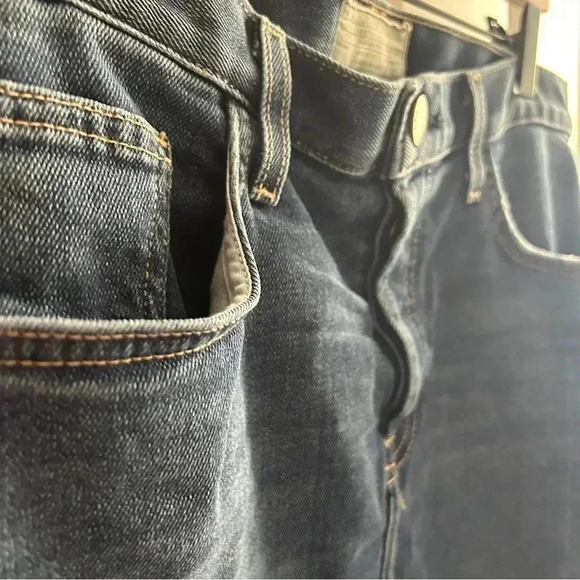 EUC Current Elliot size 29 denim mini skirt with button fly. 15 inches long. - Picture 5 of 8